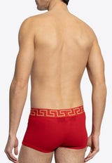 Versace Greca Border Low-Rise Trunks AU10026 1A10011-A9X2