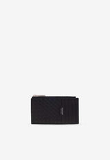 Salvatore Ferragamo Logo Monogram Leather Cardholder Black 661591 MINI EMBOSS 780103-NERO