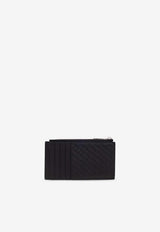Salvatore Ferragamo Logo Monogram Leather Cardholder Black 661591 MINI EMBOSS 780103-NERO
