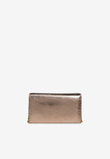 Iconic Metallic Leather Chain Clutch