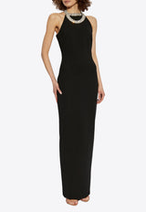 Crystal Embellished Maxi Dress