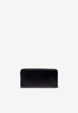 Chloè Iconic Logo Zip-Around Leather Wallet CH25SP488 O16-001