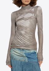 توب منسدل بياقة عالية