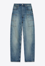 Monkey Faded Straight Jeans