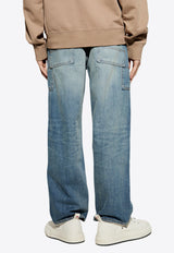 Monkey Faded Straight Jeans