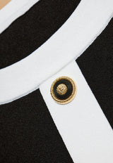 Two-Tone Halterneck Mini Dress