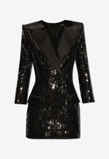 Sequined Mini Blazer Dress