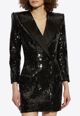 Sequined Mini Blazer Dress
