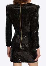 Sequined Mini Blazer Dress