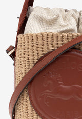 Chloè Small Horse Medal Woven Shoulder Bag CHC25SS592 O82-27S