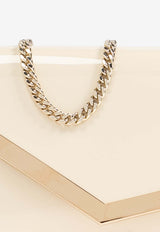 Jimmy Choo Emmie Patent Leather Clutch Latte EMMIE PAT-LATTE LIGHT GOLD