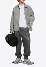 جاكيت بقَصة قميص بنمط منسوج