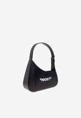 Off-White Jitney Quote Leather Shoulder Bag Black OWNN18AC99 LEA001-1001