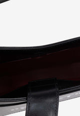 Off-White Jitney Quote Leather Shoulder Bag Black OWNN18AC99 LEA001-1001