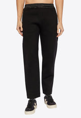 بنطال رياضي برقعة شعار الماركة