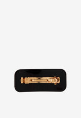 Versace Logo hair clip Black 1019100 1A13775-2B300