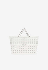 حقيبة توت إيلا من الجلد بنقشة جلد التمساح