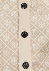 Tory Burch Cardigan with monogram Beige 169569 0-960