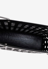 Tory Burch Ella Croc-Embossed Leather Market Tote Bag 168384 0-001