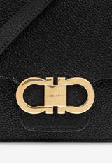 Ferragamo Double Gancini Crossbody Bag 219867 DOUBLE G FL 781033-NERO