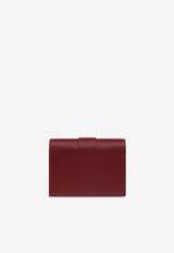 Salvatore Ferragamo Hug Compact Bi-Color Leather Wallet Burgundy 220633 151 779490-BORGOGNA