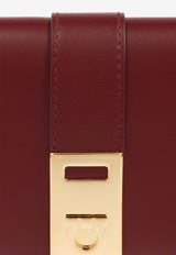 Salvatore Ferragamo Hug Compact Bi-Color Leather Wallet Burgundy 220633 151 779490-BORGOGNA