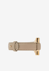 Large Gancini Leather Bracelet