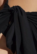 رداء شاطئ غير متماثل برباط ذاتي