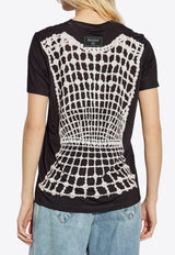 Faux Embroidery Print T-shirt