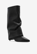 Balmain Leather heeled ankle boots Black EN1TA103 LINP-0PA