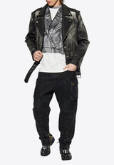 Balmain Cargo style jeans Black EH1MH190 DE40-0PC