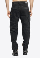Balmain Cargo style jeans Black EH1MH190 DE40-0PC