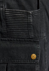 Balmain Cargo style jeans Black EH1MH190 DE40-0PC