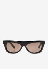 Jacquemus Logo Print Square Sunglasses Gray JAC58 0-C1SUN