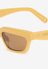 Jacquemus Salon Cat-Eye Sunglasses Brown JAC62 0-C2SUN