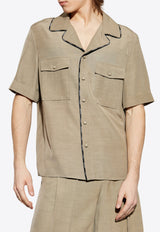 Balmain Short sleeve shirt Beige EH1HN120 VH50-8AJ