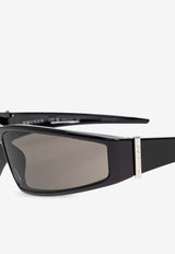 McQueen Logo Square Sunglasses Gray 821645 J0752-1056