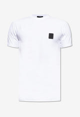 Balmain Logo Patch T-shirt White BWM351560 0-100