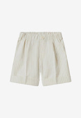 Boys Pinstriped Bermuda Short