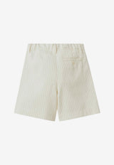 Boys Pinstriped Bermuda Short