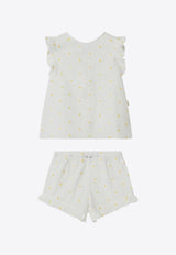 Baby Floral Embroidery Two-Piece Set