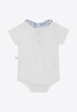 Baby Floral-Ruffled Onesie