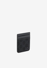 Gucci GG Supreme Magnetic Cardholder Gray 817197FACQC/Q_GUC-1048