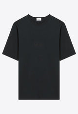 Saint Laurent Washed-Out Crewneck T-shirt Black 818535YBHD2/Q_YSL-1025