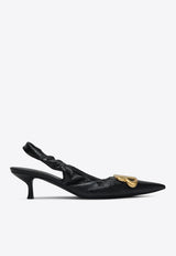 Balenciaga Monaco 50 BB Logo Slingback Pumps Black 818870WBD4T/Q_BALEN-1080