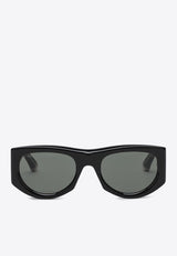 Gucci Logo Lettering Geometric Sunglasses Gray 819799J0740/Q_GUC-1012