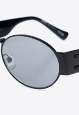 Versace Medusa Head Oval Sunglasses Gray 0VE2264 0-1261 1
