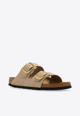 Arizona Big Buckle Leather Slides