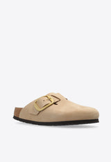 Birkenstock Boston Big Buckle Leather Clogs 1028052 0-SANDCASTLE