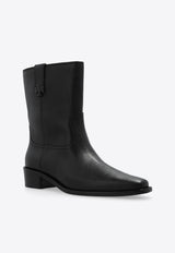 Tory Burch Leather Ankle Boots Black 155810 0-006